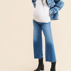 PAIGE Maternity Anessa Rock Show Jeans | DENIM LIGHT | 28